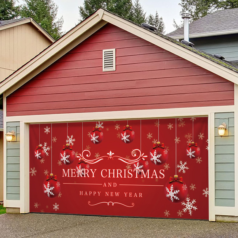 Kalėdiniai lauko garažai puošia foną, audinį, šventinę atmosferą, gobelenus, tarpvalstybinį šaltinį, „Amazon“ sprogimus