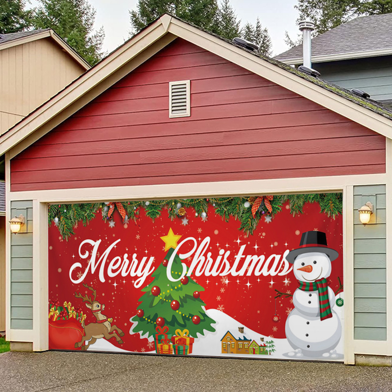 Kalėdiniai lauko garažai puošia foną, audinį, šventinę atmosferą, gobelenus, tarpvalstybinį šaltinį, „Amazon“ sprogimus