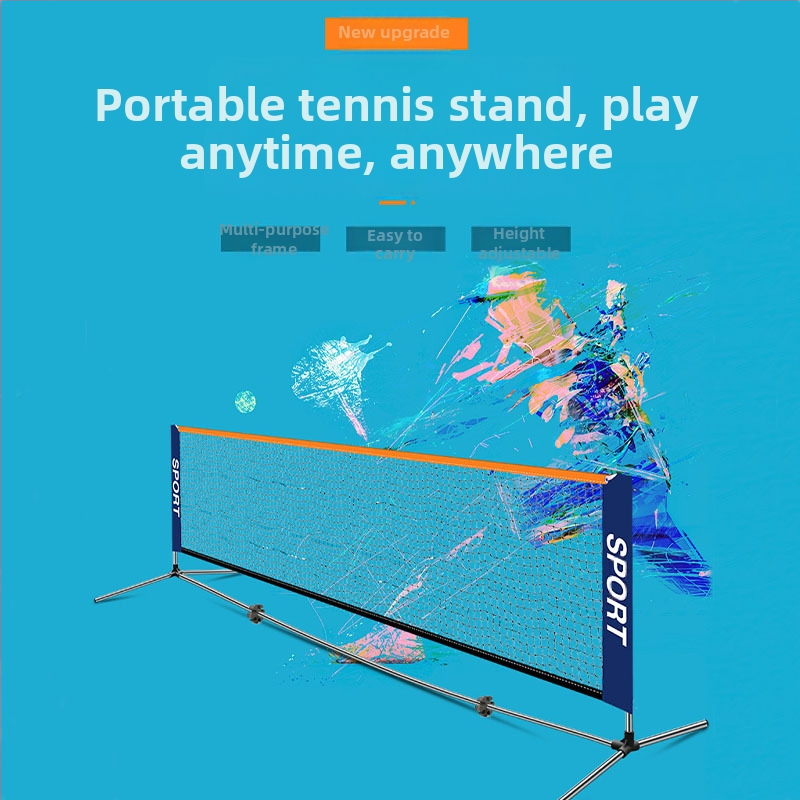 Външна мобилна преносима стойка за тенис мрежа от неръждаема стомана, външна, вътрешна, стандартна, къса стойка за тенис