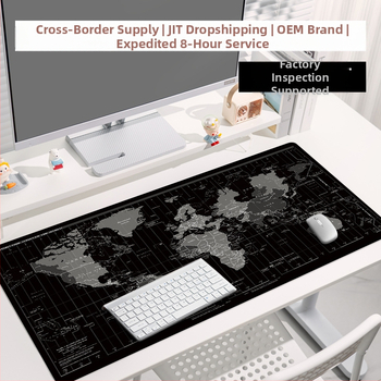 Piiriülene otsetarnetega eriti suur mänguhiirematt Amazoni servalukustusega isikupärastatud arvutilauamatt