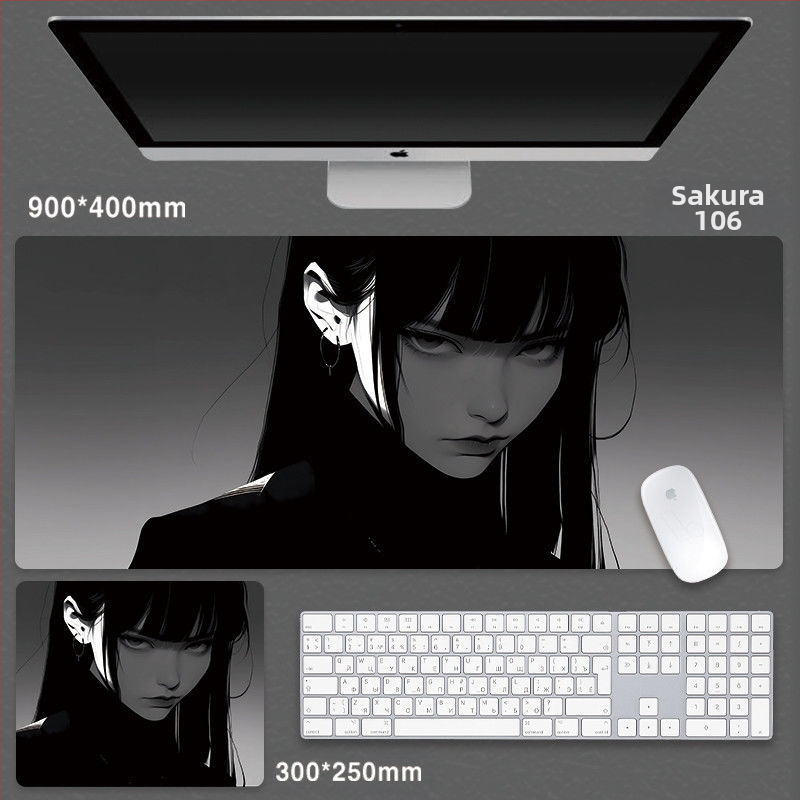 Cartoon Anime Huo Shadow Ida hiirematt suur Advanced Sense mängu hiirematt e-spordi klaviatuur arvutilaua randmepadi