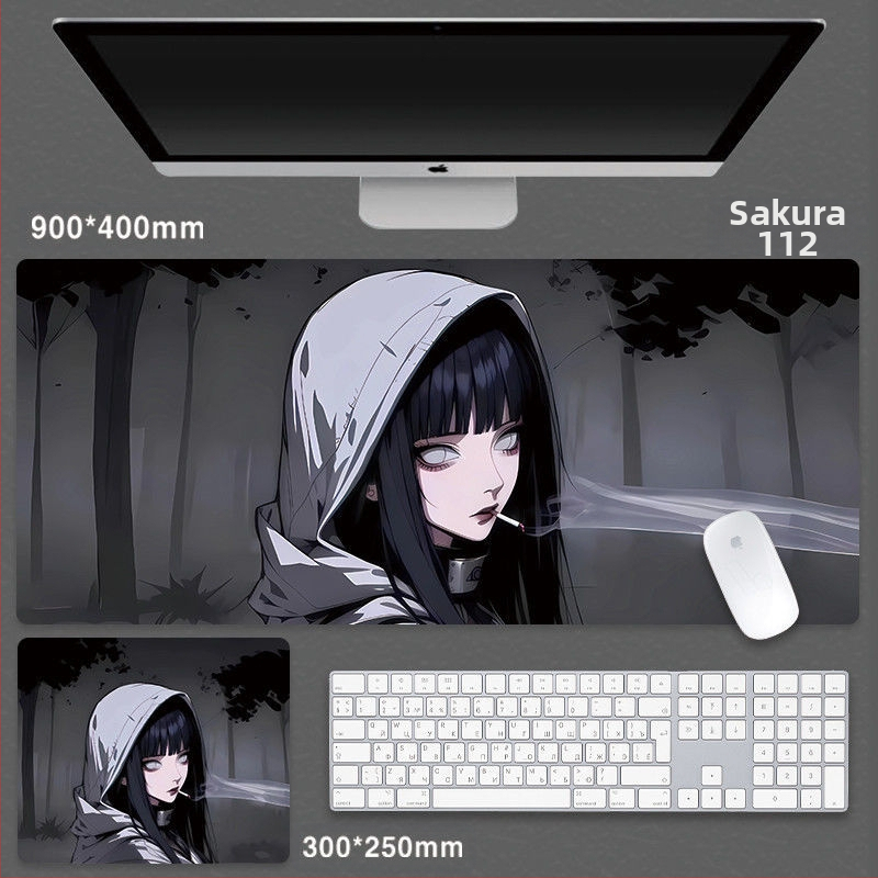 Cartoon Anime Huo Shadow Ida hiirematt suur Advanced Sense mängu hiirematt e-spordi klaviatuur arvutilaua randmepadi