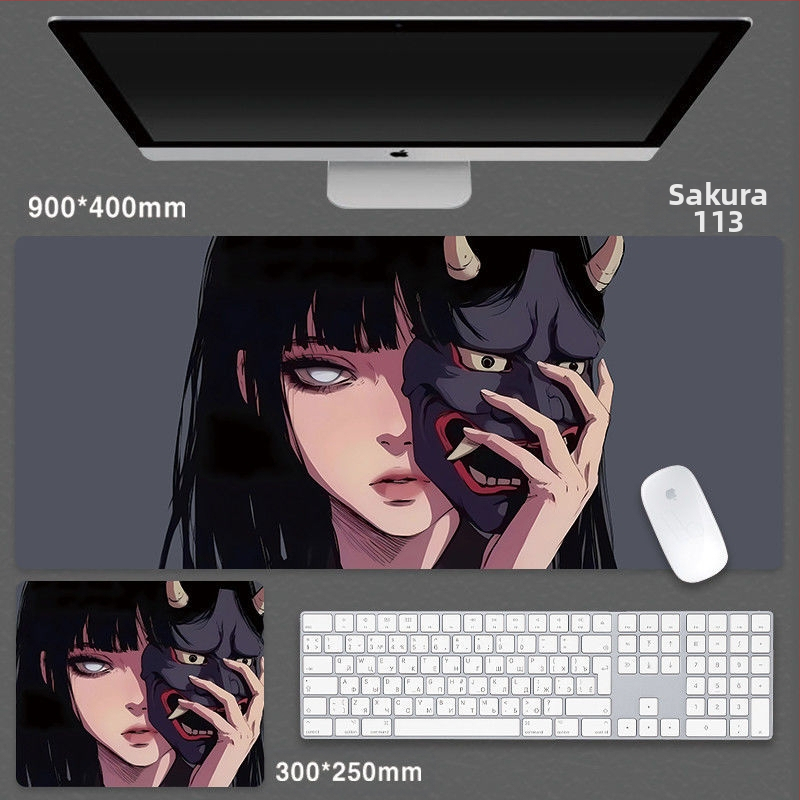 Cartoon Anime Huo Shadow Ida hiirematt suur Advanced Sense mängu hiirematt e-spordi klaviatuur arvutilaua randmepadi