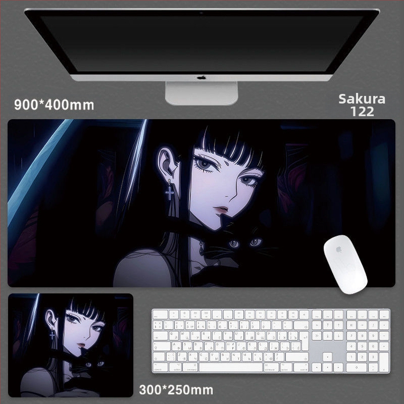 Cartoon Anime Huo Shadow Ida hiirematt suur Advanced Sense mängu hiirematt e-spordi klaviatuur arvutilaua randmepadi