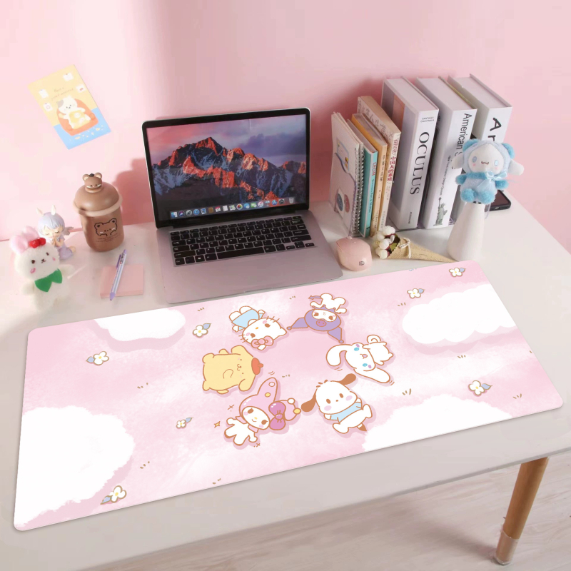 Silmade kaitsev lauamatt Sanrio koomiksiõpilase lauamatt kirjutuslaua matt ühiselamu õppelauamatt kontoriarvuti lauamatt