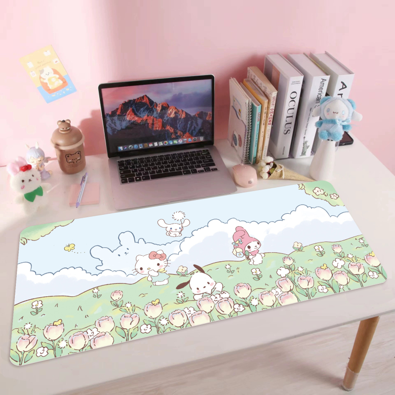 Silmade kaitsev lauamatt Sanrio koomiksiõpilase lauamatt kirjutuslaua matt ühiselamu õppelauamatt kontoriarvuti lauamatt