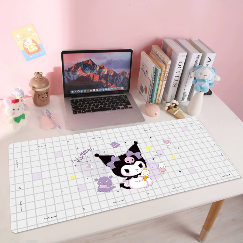 Silmade kaitsev lauamatt Sanrio koomiksiõpilase lauamatt kirjutuslaua matt ühiselamu õppelauamatt kontoriarvuti lauamatt