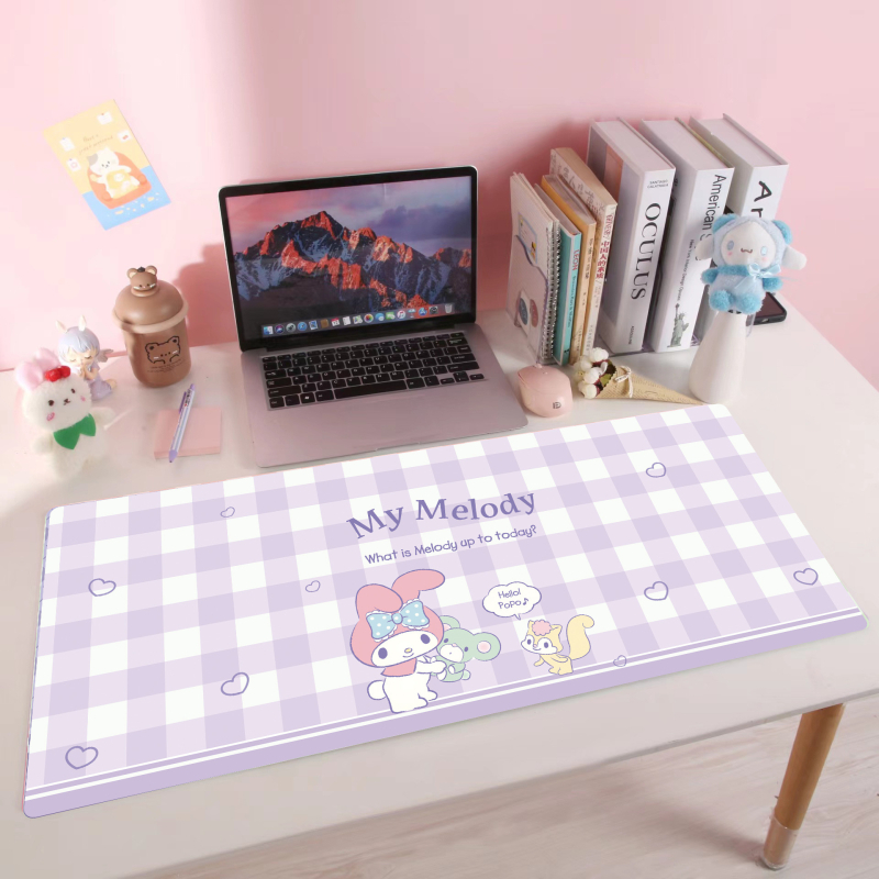 Silmade kaitsev lauamatt Sanrio koomiksiõpilase lauamatt kirjutuslaua matt ühiselamu õppelauamatt kontoriarvuti lauamatt