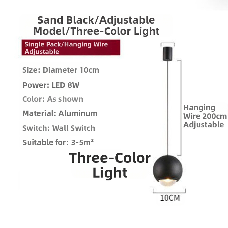 Öökülje rippvalgusti internetist populaarne rippvalgusti reguleeritava kõrgusega magamistoa öökülje rippvalgusti uue stiiliga väike rippvalgusti ühe kangaga nööriga rippvalgusti