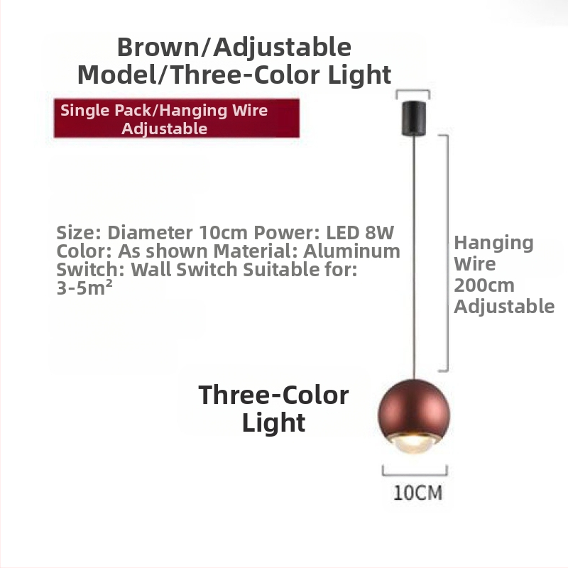 Öökülje rippvalgusti internetist populaarne rippvalgusti reguleeritava kõrgusega magamistoa öökülje rippvalgusti uue stiiliga väike rippvalgusti ühe kangaga nööriga rippvalgusti