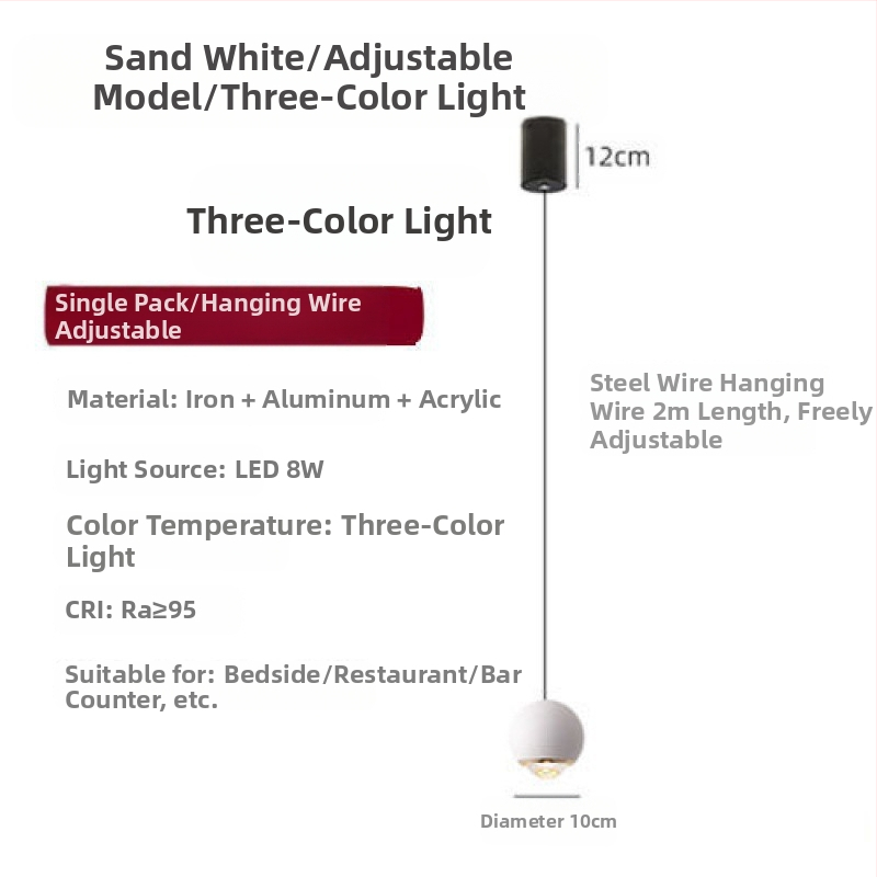 Öökülje rippvalgusti internetist populaarne rippvalgusti reguleeritava kõrgusega magamistoa öökülje rippvalgusti uue stiiliga väike rippvalgusti ühe kangaga nööriga rippvalgusti