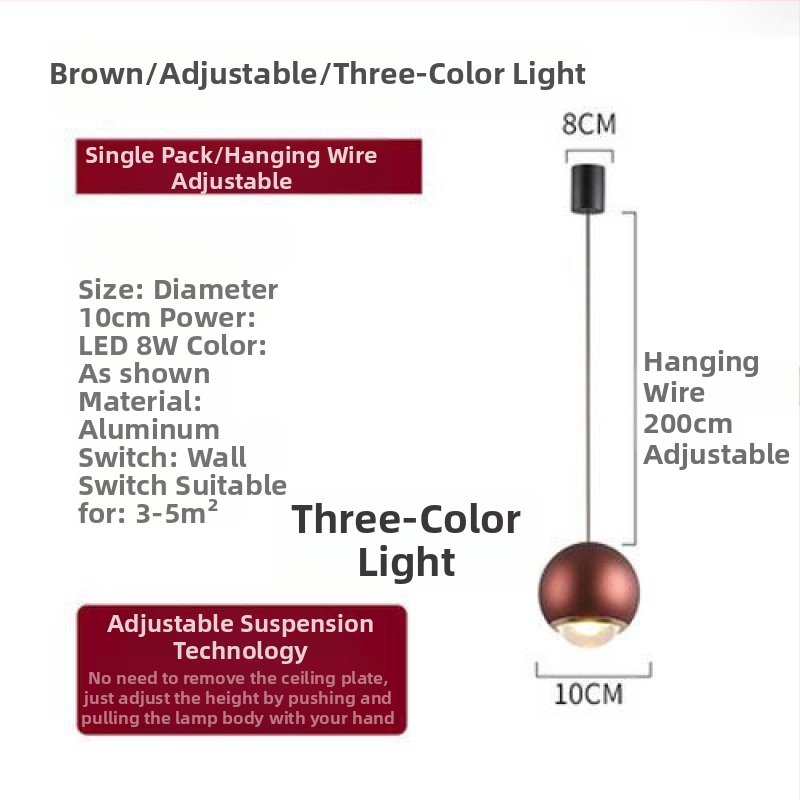 Öökülje rippvalgusti internetist populaarne rippvalgusti reguleeritava kõrgusega magamistoa öökülje rippvalgusti uue stiiliga väike rippvalgusti ühe kangaga nööriga rippvalgusti