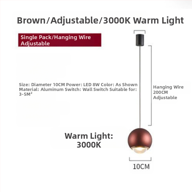 Öökülje rippvalgusti internetist populaarne rippvalgusti reguleeritava kõrgusega magamistoa öökülje rippvalgusti uue stiiliga väike rippvalgusti ühe kangaga nööriga rippvalgusti