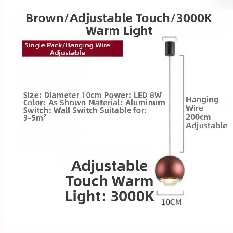 Öökülje rippvalgusti internetist populaarne rippvalgusti reguleeritava kõrgusega magamistoa öökülje rippvalgusti uue stiiliga väike rippvalgusti ühe kangaga nööriga rippvalgusti