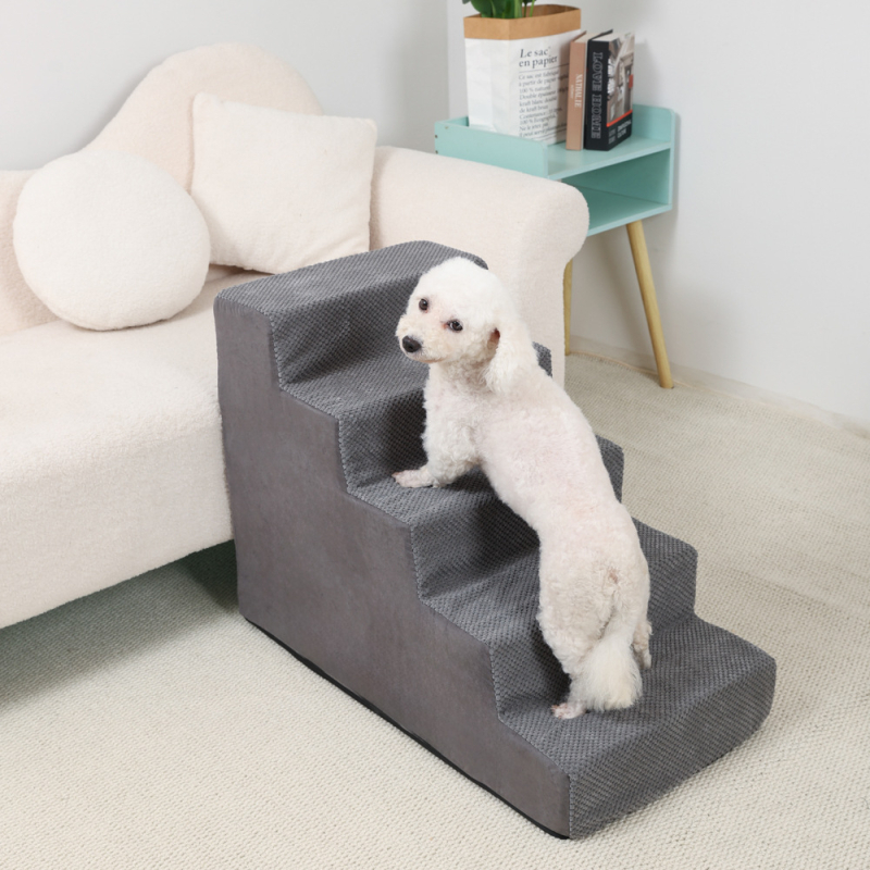 Lemmikloomade täisnurga all olev ronimisredel diivanvoodil üles ja alla ronimiseks, masinpestav koerte ja kasside trepiaste, väikese koera ronimisvoodi redel