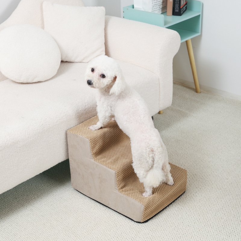 Lemmikloomade täisnurga all olev ronimisredel diivanvoodil üles ja alla ronimiseks, masinpestav koerte ja kasside trepiaste, väikese koera ronimisvoodi redel