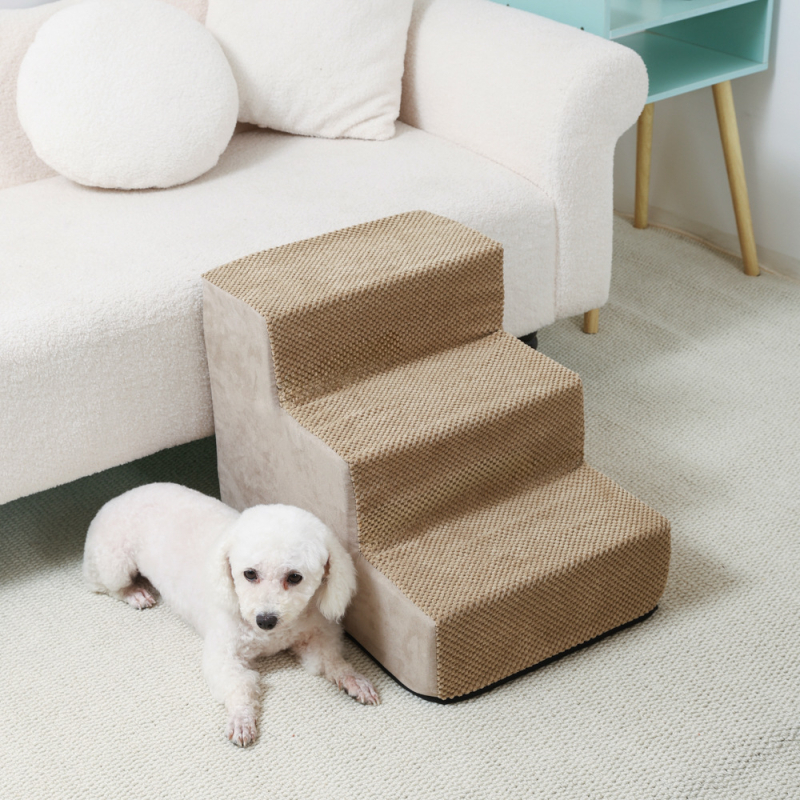 Lemmikloomade täisnurga all olev ronimisredel diivanvoodil üles ja alla ronimiseks, masinpestav koerte ja kasside trepiaste, väikese koera ronimisvoodi redel