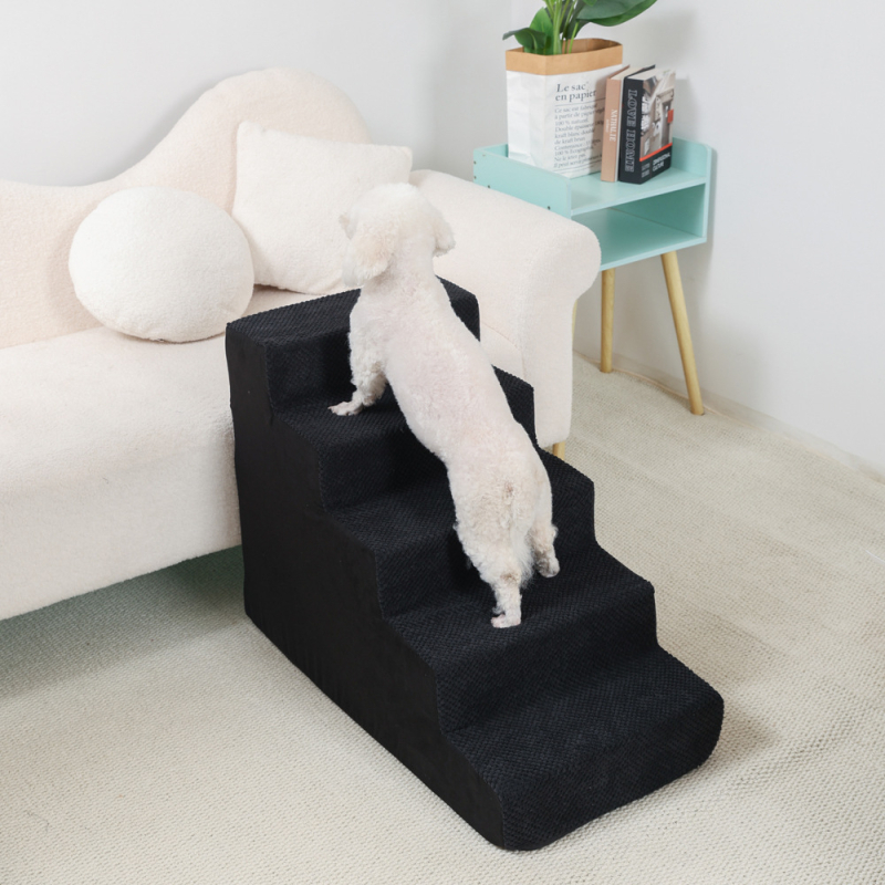 Lemmikloomade täisnurga all olev ronimisredel diivanvoodil üles ja alla ronimiseks, masinpestav koerte ja kasside trepiaste, väikese koera ronimisvoodi redel