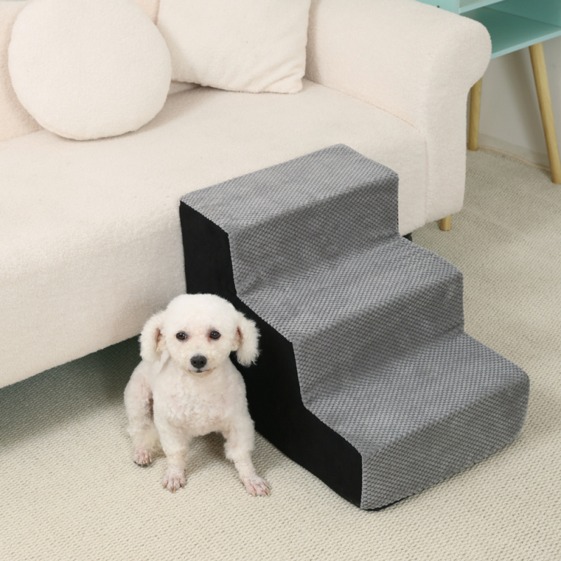 Lemmikloomade täisnurga all olev ronimisredel diivanvoodil üles ja alla ronimiseks, masinpestav koerte ja kasside trepiaste, väikese koera ronimisvoodi redel