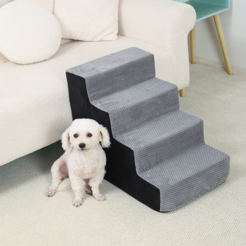 Lemmikloomade täisnurga all olev ronimisredel diivanvoodil üles ja alla ronimiseks, masinpestav koerte ja kasside trepiaste, väikese koera ronimisvoodi redel