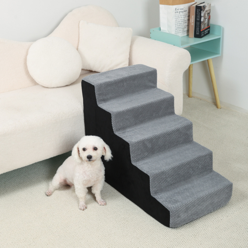 Lemmikloomade täisnurga all olev ronimisredel diivanvoodil üles ja alla ronimiseks, masinpestav koerte ja kasside trepiaste, väikese koera ronimisvoodi redel
