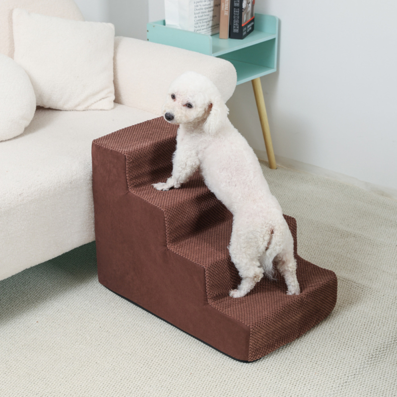 Lemmikloomade täisnurga all olev ronimisredel diivanvoodil üles ja alla ronimiseks, masinpestav koerte ja kasside trepiaste, väikese koera ronimisvoodi redel