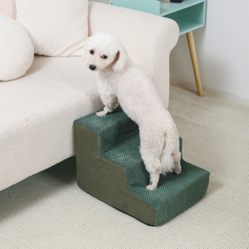 Lemmikloomade täisnurga all olev ronimisredel diivanvoodil üles ja alla ronimiseks, masinpestav koerte ja kasside trepiaste, väikese koera ronimisvoodi redel