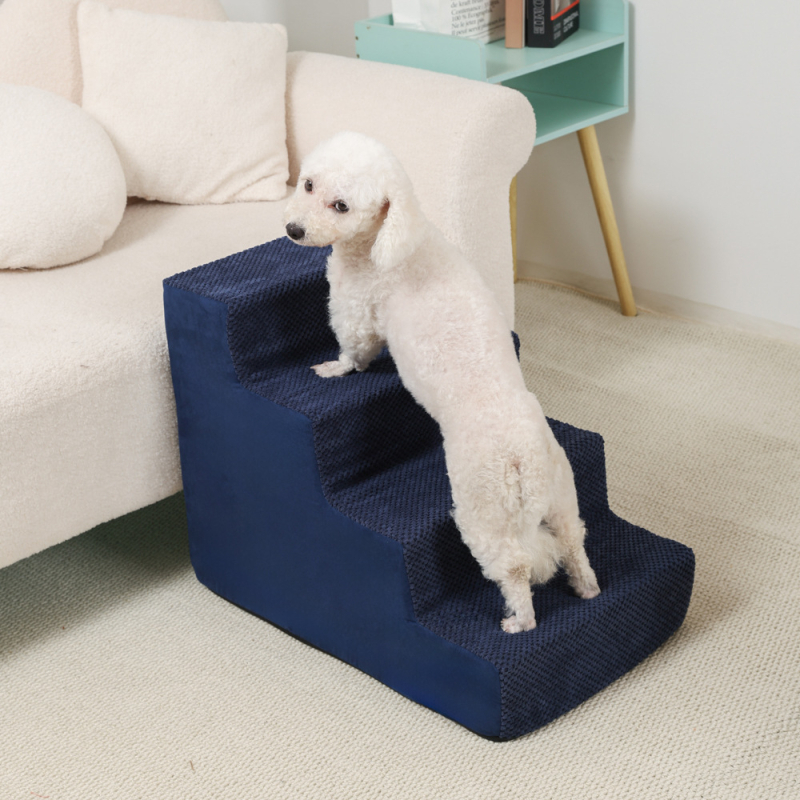 Lemmikloomade täisnurga all olev ronimisredel diivanvoodil üles ja alla ronimiseks, masinpestav koerte ja kasside trepiaste, väikese koera ronimisvoodi redel