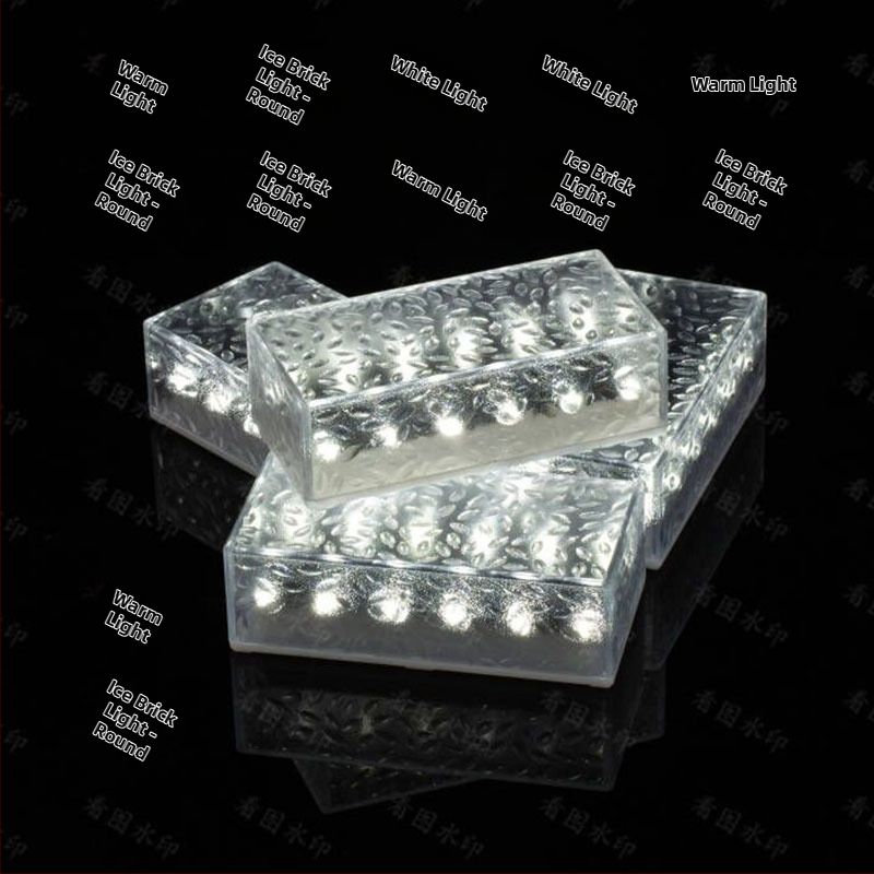 Päikeseenergial töötav LED-jääkivi lamp klaasist imitatsiooniga välistingimustes kasutatav sisehoovi põrandaplaadi lamp aia maastiku dekoratiivne maa-alune lamp telkimislamp