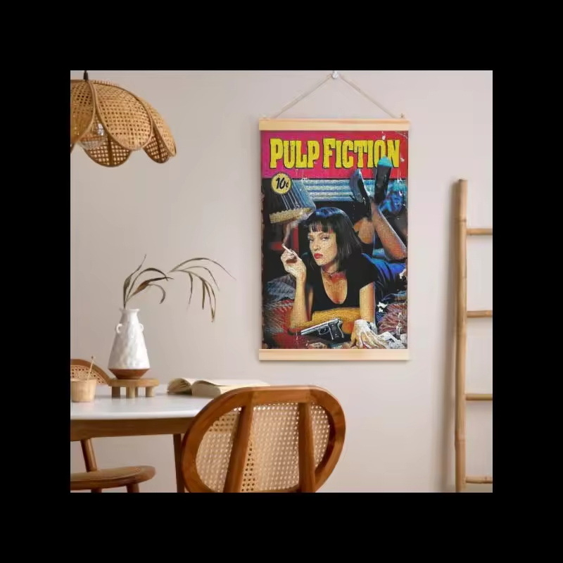 Postere de film clasice retro din Europa și Statele Unite, en-gros, din lemn masiv, pictură HD, comerț electronic transfrontalier către Zanda