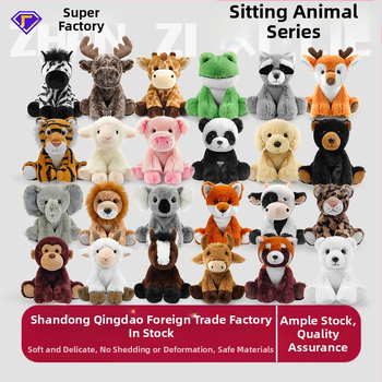 Piiriülene kuummüügis olev elevandi ja koala loomadega täidetud mänguasi, väliskaubandusega Amazoni istuv panda plush-mänguasi