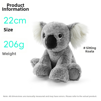 Piiriülene kuummüügis olev elevandi ja koala loomadega täidetud mänguasi, väliskaubandusega Amazoni istuv panda plush-mänguasi