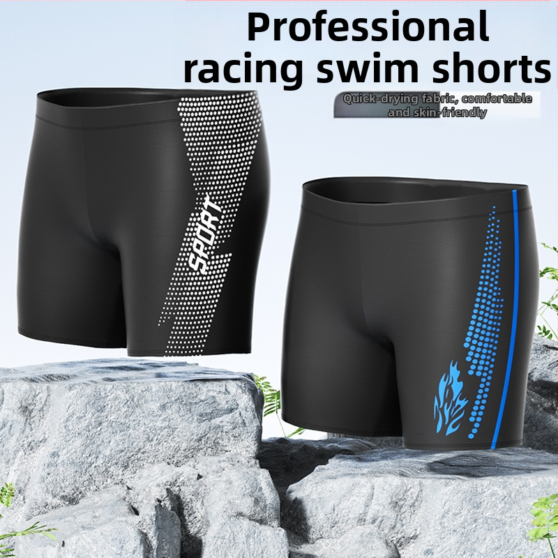 Tehase hulgimüügist täiskasvanute ujumispüksid meeste bokserid pluss-suuruses, piinlikkust tundvad, kõrge vöökohaga, kiiresti kuivavad ujumispüksid, uued kuumaveeallikaga ujumisriided