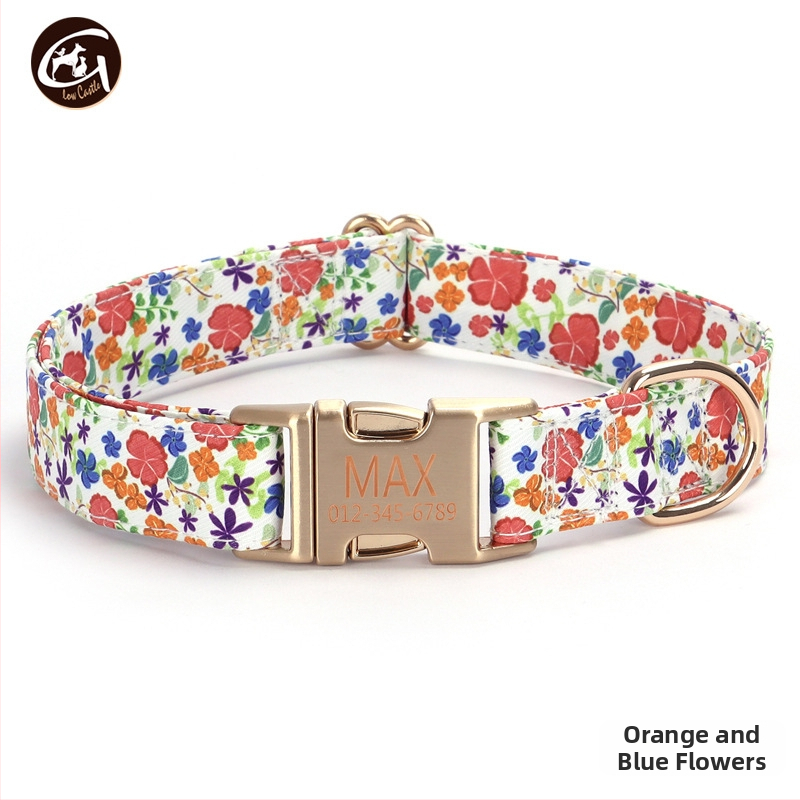 Uus kirjaga koerakaelarihm lilla roosa triibuga lemmikloomatarvete väliskaubanduse veojõuga koerakett madal kuldne pandla kiri