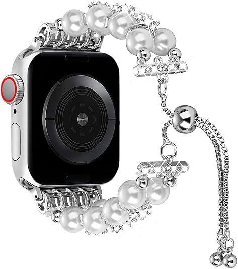 Sobib Apple Samsung Watchile. Täielik valik universaalseid boheemlaslikke kellarihmasid. Väliskaubanduse inventuuri helmestega metallist käevõru.