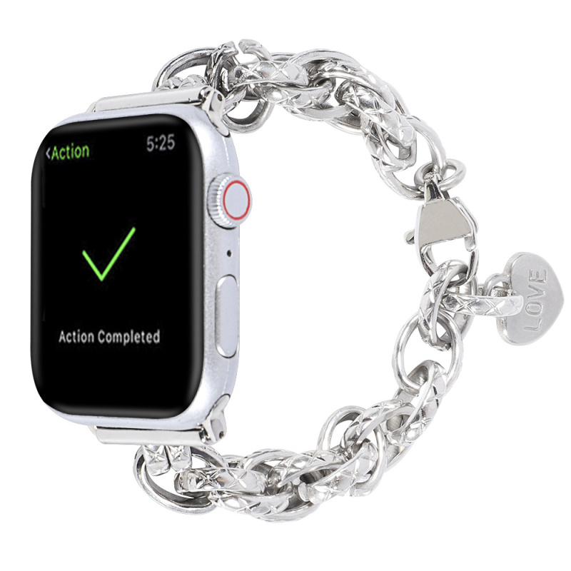 Sobib Apple Samsung Watchile. Täielik valik universaalseid boheemlaslikke kellarihmasid. Väliskaubanduse inventuuri helmestega metallist käevõru.
