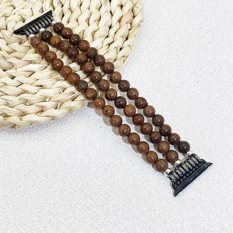 Sobib Apple Samsung Watchile. Täielik valik universaalseid boheemlaslikke kellarihmasid. Väliskaubanduse inventuuri helmestega metallist käevõru.