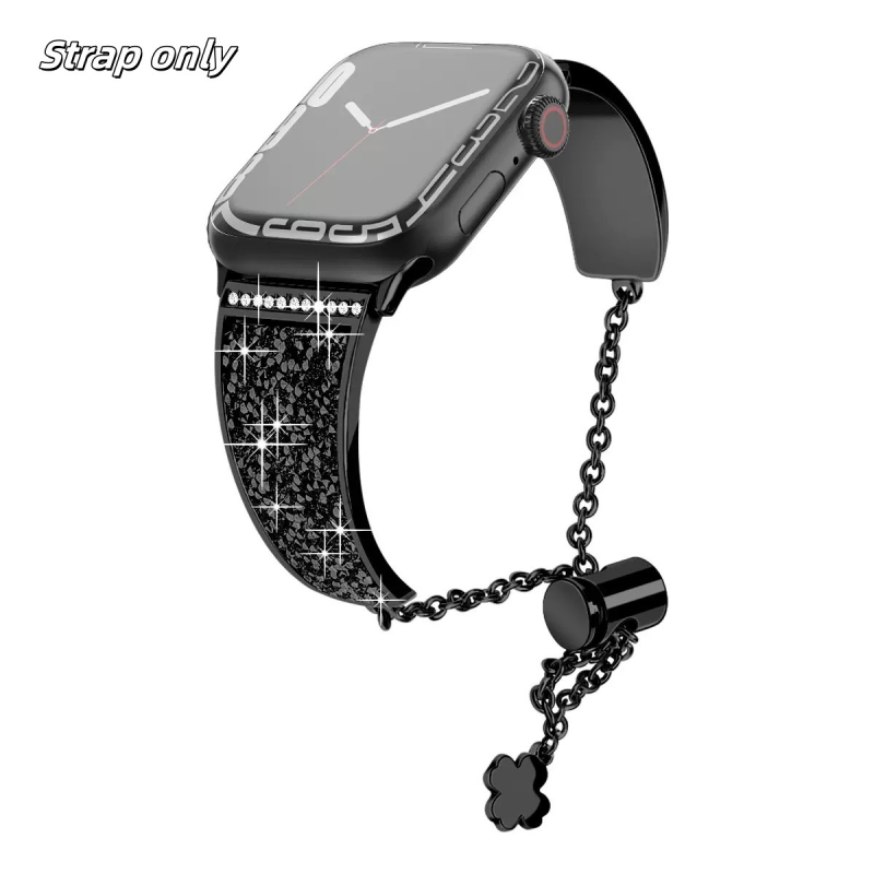 Sobib Apple Samsung Watchile. Täielik valik universaalseid boheemlaslikke kellarihmasid. Väliskaubanduse inventuuri helmestega metallist käevõru.