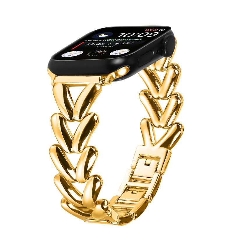 Sobib Apple Samsung Watchile. Täielik valik universaalseid boheemlaslikke kellarihmasid. Väliskaubanduse inventuuri helmestega metallist käevõru.