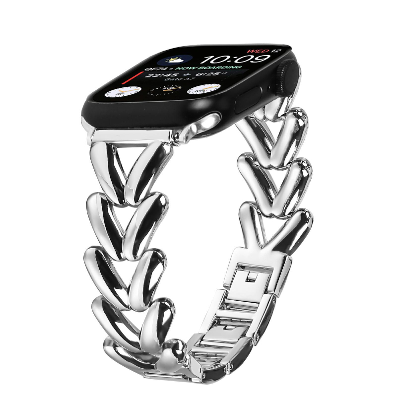 Sobib Apple Samsung Watchile. Täielik valik universaalseid boheemlaslikke kellarihmasid. Väliskaubanduse inventuuri helmestega metallist käevõru.