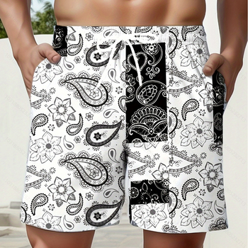 Užsienio prekybos maudymosi glaudės, vyriškos 5 taškų boksininko maudymosi glaudės, didelės kelnės, vyriški vasariniai drabužiai, paplūdimio karštųjų versmių vyriški maudymosi glaudės