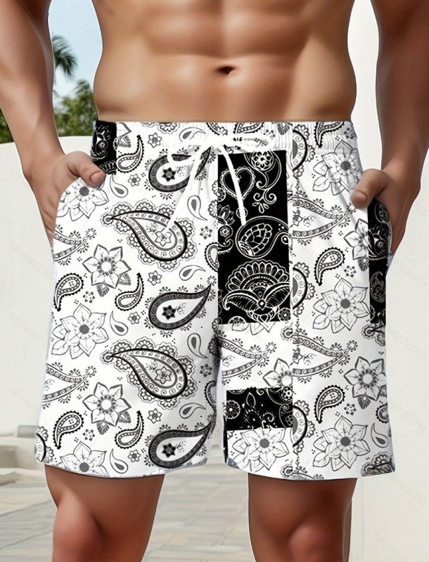 Užsienio prekybos maudymosi glaudės, vyriškos 5 taškų boksininko maudymosi glaudės, didelės kelnės, vyriški vasariniai drabužiai, paplūdimio karštųjų versmių vyriški maudymosi glaudės