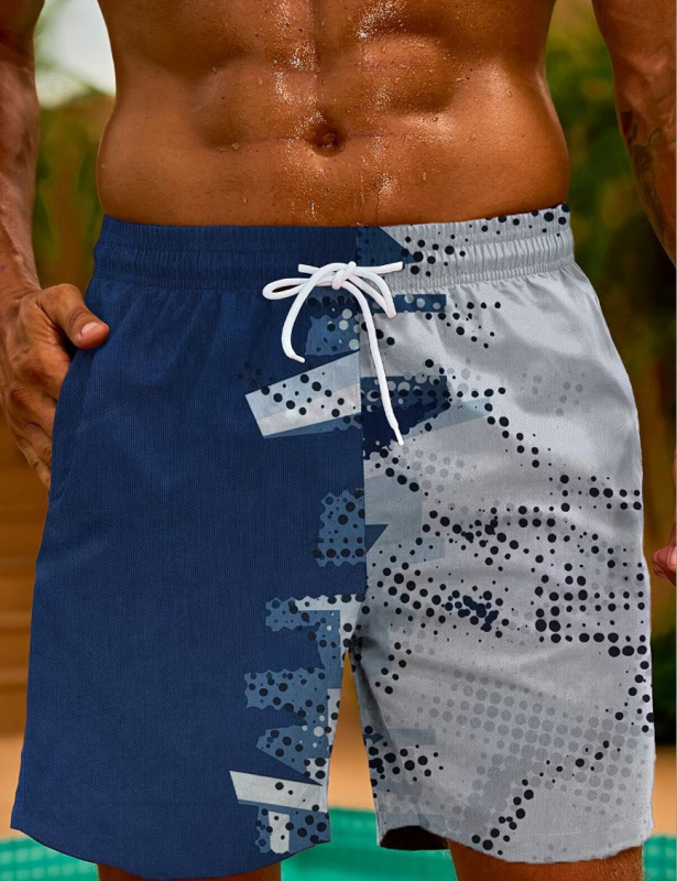 Užsienio prekybos maudymosi glaudės, vyriškos 5 taškų boksininko maudymosi glaudės, didelės kelnės, vyriški vasariniai drabužiai, paplūdimio karštųjų versmių vyriški maudymosi glaudės