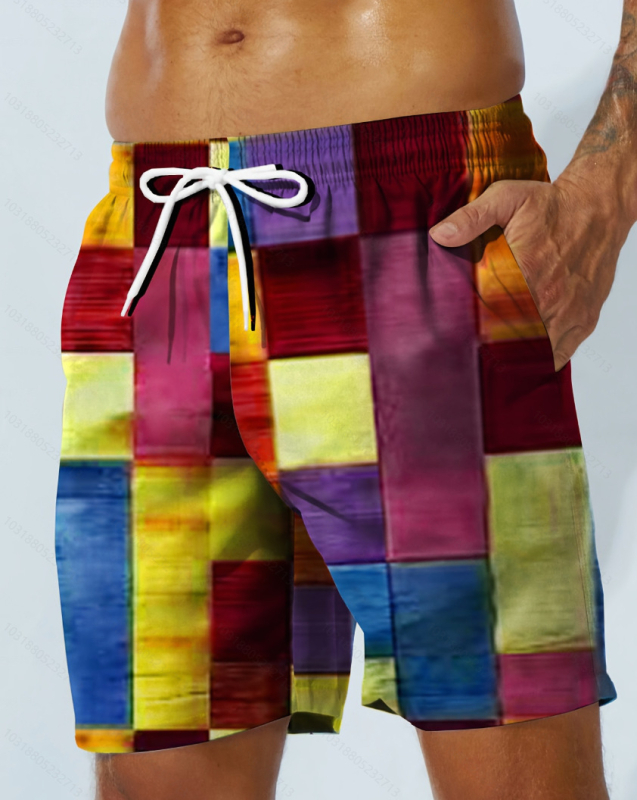 Užsienio prekybos maudymosi glaudės, vyriškos 5 taškų boksininko maudymosi glaudės, didelės kelnės, vyriški vasariniai drabužiai, paplūdimio karštųjų versmių vyriški maudymosi glaudės