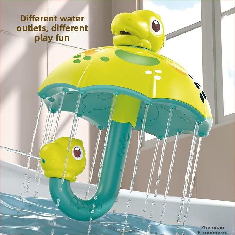 Динозавърски чадър, дъждовен облак, бебешка вана, водна играчка, деца, плуване, водна игра, момче, момиче, динозавърско яйце