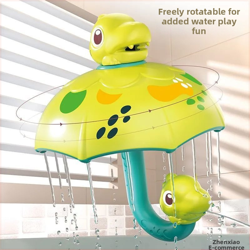 Динозавърски чадър, дъждовен облак, бебешка вана, водна играчка, деца, плуване, водна игра, момче, момиче, динозавърско яйце