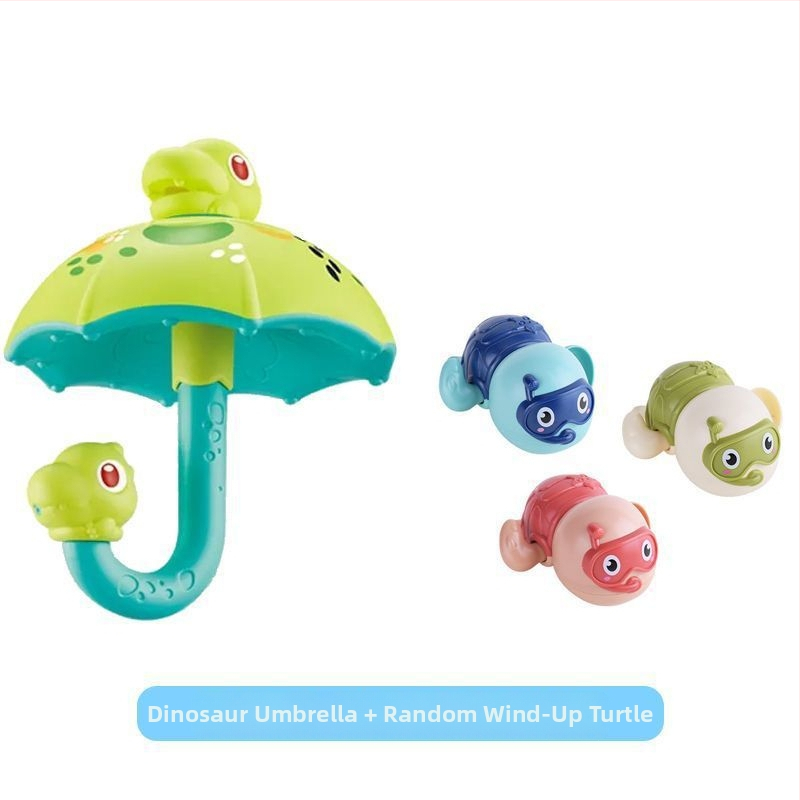 Dinozaura lietussargs Lietus mākonis Bērnu vannas ūdens rotaļlieta Bērniem Peldēšanās Ūdens Spēlēt Zēns Meitene Dinozaura ola