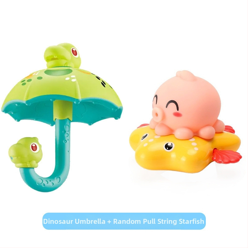 Dinozaura lietussargs Lietus mākonis Bērnu vannas ūdens rotaļlieta Bērniem Peldēšanās Ūdens Spēlēt Zēns Meitene Dinozaura ola