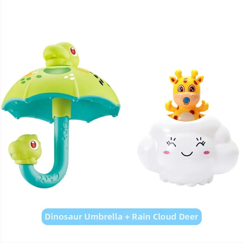 Dinozaura lietussargs Lietus mākonis Bērnu vannas ūdens rotaļlieta Bērniem Peldēšanās Ūdens Spēlēt Zēns Meitene Dinozaura ola