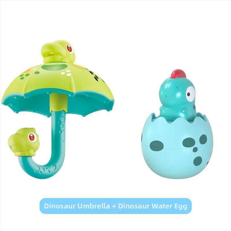 Dinozaura lietussargs Lietus mākonis Bērnu vannas ūdens rotaļlieta Bērniem Peldēšanās Ūdens Spēlēt Zēns Meitene Dinozaura ola